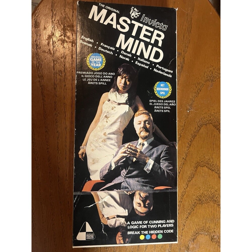 Vintage Original Mastermind Board Game 1970s Invicta Games Logic Code Breaking